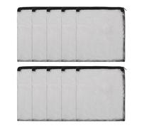 sourcing map Aquarium Filter Media Bags, Fish Tank Fine Mesh Bag with Zipper Reusable Versatile 12 x 10 Inch, (Black, 10Pcs), Intended for Fish Tank/Aquarium/Pond/Activated Carbon/Ceramic Rings