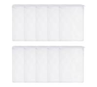 sourcing map Aquarium Filter Media Bags, Fish Tank Fine Mesh Bag with Zipper Reusable Versatile 12 x 8 Inch, (White, 10Pcs), Intended for Fish Tank/Aquarium/Pond/Activated Carbon/Ceramic Rings