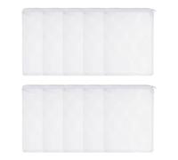 sourcing map Aquarium Filter Media Bags, Fish Tank Fine Mesh Bag with Zipper Reusable Versatile 9 x 6 Inch, (White, 10Pcs), Intended for Fish Tank/Aquarium/Pond/Activated Carbon/Ceramic Rings