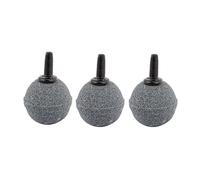 sourcing map Aquarium Fish Tank Ball Shaped Bubble Aerator Pond Pump Disk Diffuser Air Stone 3 Pcs Gray