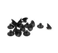 sourcing map Aquarium Fish Tank Plastic Suction Cup Sucker Black 16Pcs 20mm Dia