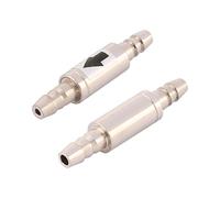sourcing map Aquarium Non Return Metal Check Valve 2pcs for Air Pump Airline Tubing