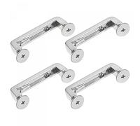 sourcing map Arch Bridge Buckle, 4Pcs 40mm Metal D-Ring Connector Buckles Shackle for Bag Hanger Purse Strap DIY Craft, Silver Tone