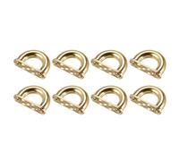 sourcing map Arch Bridge Buckle, 8Pcs 27mm Metal D-Ring Connector Buckles Shackle for Bag Hanger Purse Strap DIY Craft, Gold Tone