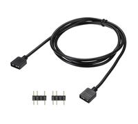 sourcing map ARGB Extension Cable, 5V 39" 3 Pin 1 to 1 Female to Female ARGB Adapter Cable with 3 Pin Male Connectors for PC Computer ARGB Fan/LED Lights, Black
