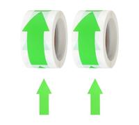 sourcing map Arrow Sticker Labels 150 Count/Roll 1.2x2.8 Inch Fluorescent Green Adhesive Arrow Shape Signs for Scrapbooking DIY Craft Organizing Inventory,2 Rolls