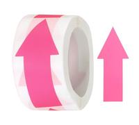 sourcing map Arrow Sticker Labels 150 Count/Roll 1.2x2.8 Inch Fluorescent Pink Adhesive Arrow Shape Signs for Scrapbooking DIY Craft Organizing Inventory