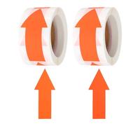 sourcing map Arrow Sticker Labels 150 Count/Roll 1.2x2.8 Inch Fluorescent Rose Red Adhesive Arrow Shape Signs for Scrapbooking DIY Craft Organizing Inventory,2 Rolls