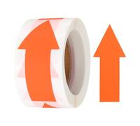 sourcing map Arrow Sticker Labels 150 Count/Roll 1.2x2.8 Inch Fluorescent Rose Red Adhesive Arrow Shape Signs for Scrapbooking DIY Craft Organizing Inventory
