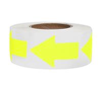 sourcing map Arrow Stickers 1.97"x1.26", Directional Arrow Signs Fluorescent Marking Tapes for Office Marking Plans (Yellow, Pack of 500)