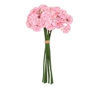 sourcing map Artificial Flowers Faux Ball Chrysanthemum, Artificial Ball Hydrangea Bridal Wedding Bouquet Fake Flowers with Bendable Stems for Vase Home Wedding Party Coffee, Autumn Pink