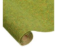 sourcing map Artificial Model Grass Mat 2pcs 3" x 10"(8cm x 25cm) Lawn Green Small Realistic Model Fake Turf for Garden Lawn Decoration Model