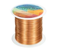 sourcing map Artistic Wire 328ft Length 28 Gauge Copper Craft Jewelry Wrapping Wire Tarnish Resistant Beading for Jewelry Making Supplies Crafting, Rose Gold