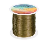 sourcing map Artistic Wire 328ft Length 28 Gauge Copper Craft Jewelry Wrapping Wire Tarnish Resistant Beading for Jewelry Making Supplies Crafting, Ancient Blue
