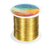 sourcing map Artistic Wire 328ft Length 28 Gauge Copper Craft Jewelry Wrapping Wire Tarnish Resistant Beading for Jewelry Making Supplies Crafting, Gold