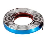 sourcing map Auto Molding Trim 3meter x 1.5cm Universal Car Bumper Strip Car Door Protector Strips Scratch-Proof for Vehicle Trucks SUV Door Window Bumper, Glossy Silver