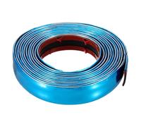 sourcing map Auto Molding Trim 3meter x 2cm Universal Car Bumper Strip Car Door Protector Strips Scratch-Proof for Vehicle Trucks SUV Door Window Bumper, Glossy Silver