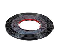 sourcing map Auto Molding Trim 5meter x 0.8cm Universal Car Bumper Strip Car Door Protector Strips Scratch-Proof for Vehicle Trucks SUV Door Window Bumper, Glossy Black