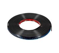 sourcing map Auto Molding Trim 5meter x 1.2cm Universal Car Bumper Strip Car Door Protector Strips Scratch-Proof for Vehicle Trucks SUV Door Window Bumper, Glossy Black