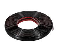 sourcing map Auto Molding Trim 5meter x 1.5cm Universal Car Bumper Strip Car Door Protector Strips Scratch-Proof for Vehicle Trucks SUV Door Window Bumper, Glossy Black