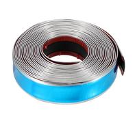 sourcing map Auto Molding Trim 5meter x 2.5cm Universal Car Bumper Strip Car Door Protector Strips Scratch-Proof for Vehicle Trucks SUV Door Window Bumper, Glossy Silver