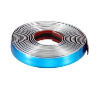 sourcing map Auto Molding Trim 5meter x 2cm Universal Car Bumper Strip Car Door Protector Strips Scratch-Proof for Vehicle Trucks SUV Door Window Bumper, Glossy Silver