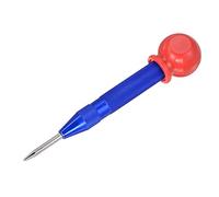 sourcing map Automatic Center Punch, 5-Inch Spring-Loaded Center Hole Puncher Marker Hand Tool Adjustable Blue with Cap for Wood Metal Plastic