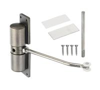 sourcing map Automatic Spring Door Closer Adjustable 40 lbs Self-Closing Door Hinge Safety Easy to Install Tension Door Closers for Home Use (Bronze)