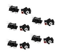 sourcing map AV Concentric PCB Mounted 2 Female Jack RCA Socket Connectors 10 Pcs