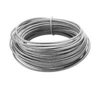 sourcing map AWG 24 K-Type 2x0.3 Thermocouple Wire Braided Stainless Steel Insulation Up to 315°C/599°F 33 Ft for Thermocouple Probe Temperature Sensor