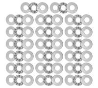 sourcing map AXK0819 Thrust Needle Roller Bearings with Washers 8mm Bore 19mm OD 2mm Thickness 20pcs