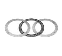 sourcing map AXK120155 Needle Roller Thrust Bearings with 2 Washers, 120mm Inner Diameter, 155mm OD 4mm Width Chrome Steel