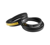 sourcing map B52 V-Belts 52" Pitch Length, B-Section Rubber Drive Belt 2pcs