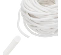 sourcing map Backer Rod 5mm x 15m Silicone Rubber Foam Caulk Saver, Weather Strip Seal for Sealing Concrete Gaps, Expansion Joints, Crack Filling, Doors, Windows, White