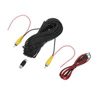 sourcing map Backup Camera RCA Video Cable, 20m/65.6ft RCA Car Rear Reverse Camera Video Extension Cable & Detection Wire for Truck Bus SUV, Male to Male, with Female to Female Coupler, DC Wire