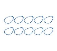 sourcing map Ball Bead Chains, 4.72" 24Pcs Pull Chain Extension with Matching Connectors for Key Chains Tags Craft Projects Jewelry Making, Dark Blue