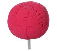 sourcing map Ball Buffing Polishing Pads 3 Inch Fine Cut Sponge Car Wheel Polishers Detail Polisher Tool with 1/4" Dia Shank for Automotive Car Metal Plastic Ceramic, Red