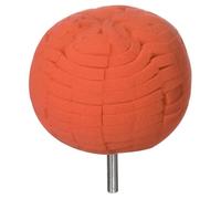 sourcing map Ball Buffing Polishing Pads 3 Inch Medium Cut Sponge Car Wheel Polishers Detail Polisher Tool with 1/4" Dia Shank for Automotive Car Metal Plastic Ceramic, Orange