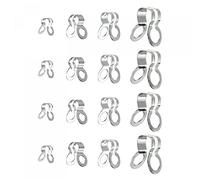 sourcing map Ball Chain Connectors, Stainless Steel Double Ring Clasp Fit for 2.4/3/4.5/6mm Ball Chain Ceiling Fan Lamp Pull Loop, Silver Pack of 150