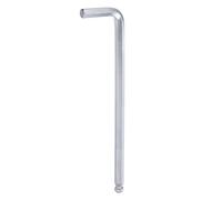 sourcing map Ball End Hex Key Wrench 10mm L-Shape Extra Long Arm Hexagon Metric Wrenches Chrome Vanadium Steel Repairing Tool for Home Repair, Silver Tone