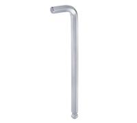 sourcing map Ball End Hex Key Wrench 17mm L-Shape Extra Long Arm Hexagon Metric Wrenches Chrome Vanadium Steel Repairing Tool for Home Repair, Silver Tone