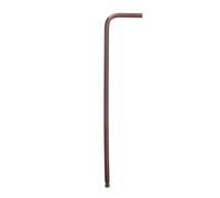 sourcing map Ball End Hex Key Wrench 3/32" SAE S2 Steel Long Arm L-Shape Hexagon Wrenches Repairing Tool for Home Bike Motorcycle Repair, Red Brown