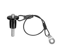 sourcing map Ball Locking Pins, 304 Stainless Steel Grip Push-Button Locking Quick Release Pin with 24cm Wire (5mm-10mm)