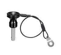 sourcing map Ball Locking Pins with Button Handle, 304 Stainless Steel Push-Button Quick Release Pin with 21cm Wire (6mm-15mm)
