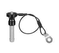 sourcing map Ball Locking Pins with Button Handle, 304 Stainless Steel Push-Button Quick Release Pin with 21cm Wire (8mm-25mm)