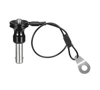 sourcing map Ball Locking Pins with Button Handle, 304 Stainless Steel Push-Button Quick Release Pin with 21cm Wire (8mm-16mm)