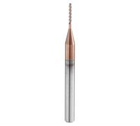 sourcing map Ball Nose End Mill 4 Flute 1/32" Diameter 1/8" Shank Tungsten Carbide Uncoated Spiral CNC Router Bits 1/4" Cutting Length Single End Ball for Carving Engraving Grinding