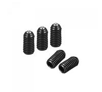 sourcing map Ball Point Set Screws, 5pcs M3 x 6mm High Carbon Steel Metric Spring Hex Socket Grub Screw