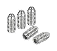 sourcing map Ball Point Set Screws, M6 x 12mm 304 Stainless Steel Metric Spring Hex Socket Screw 15pcs