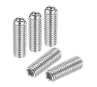 sourcing map Ball Point Set Screws, M8 x 25mm 304 Stainless Steel Metric Spring Hex Socket Screw 15pcs